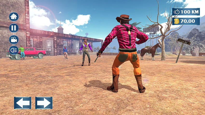 Wild West Mafia Gunfight Redemption: Gra o kowbojach na Androida, Western Gunfight Tapeta HD