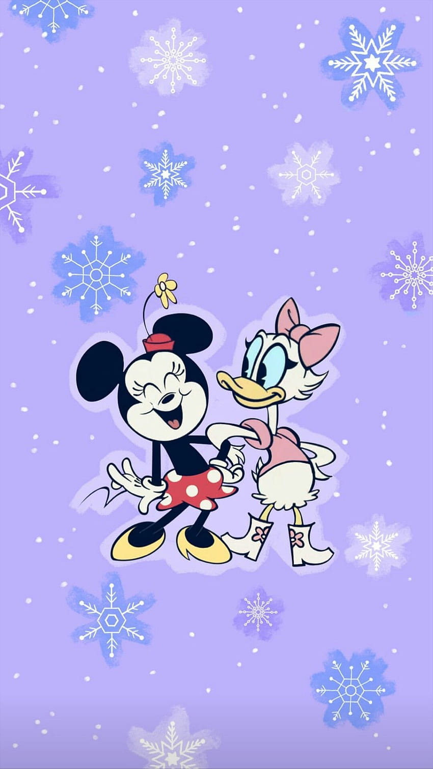 Disney Lovers! on Disney . Classic disney characters, Minnie, Disney cartoons, Mickey Mouse Winter HD phone wallpaper