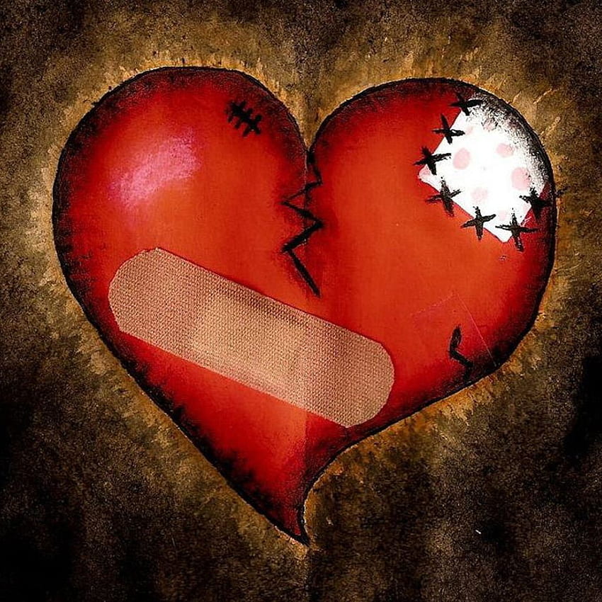 Broken Live Sad, Broken Heart Cartoon HD phone wallpaper | Pxfuel