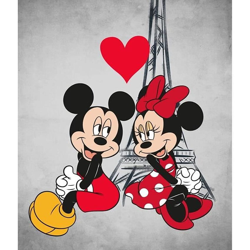 Mickey, disney, amor, minie Papel de parede de celular HD