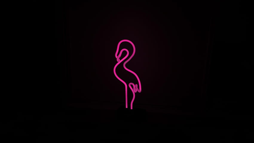 The Pink Flamingo []:, Neon Pink Flamingo HD wallpaper