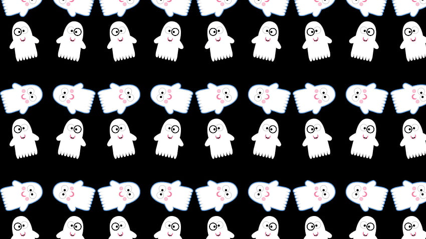 Cute ghost pattern - Holiday - HD wallpaper