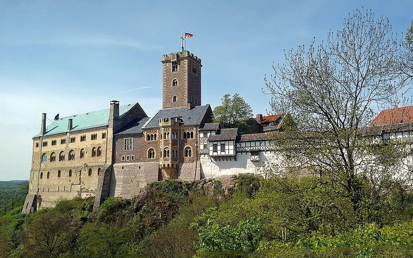 Zamek Wartburg, Niemcy, Eisenach, zamek, Niemcy, Wartburg Tapeta HD