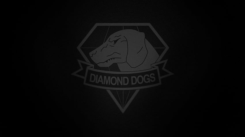 โลโก้ Metal Gear Solid 5 Phantom Pain Diamond Dogs U, Black Diamond วอลล์เปเปอร์ HD