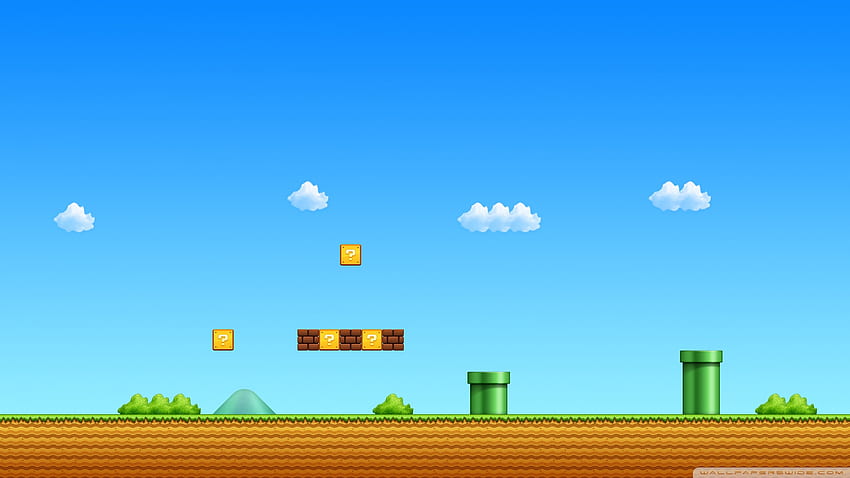 Super Mario Game Ultra Background for : & UltraWide & Laptop : Multi Display, Dual Monitor : Tablet : Smartphone HD wallpaper