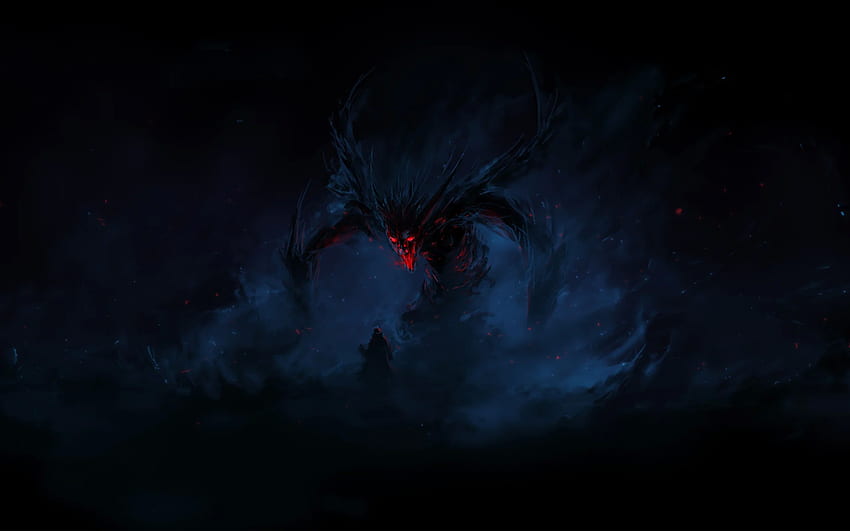어두운 악마와 배경, 애니메이션 어두운 악마 HD 월페이퍼