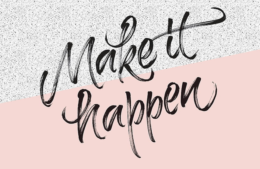 Make It Happen Motivational Mural - Girl Boss - & Contexte Fond d'écran HD