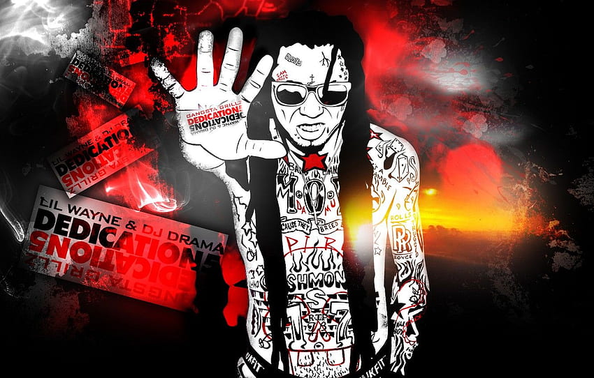 Dreadlocks, Hip Hop, Tatoo, Rap, Swag, Lil Wayne, Hip Hop Fire HD wallpaper