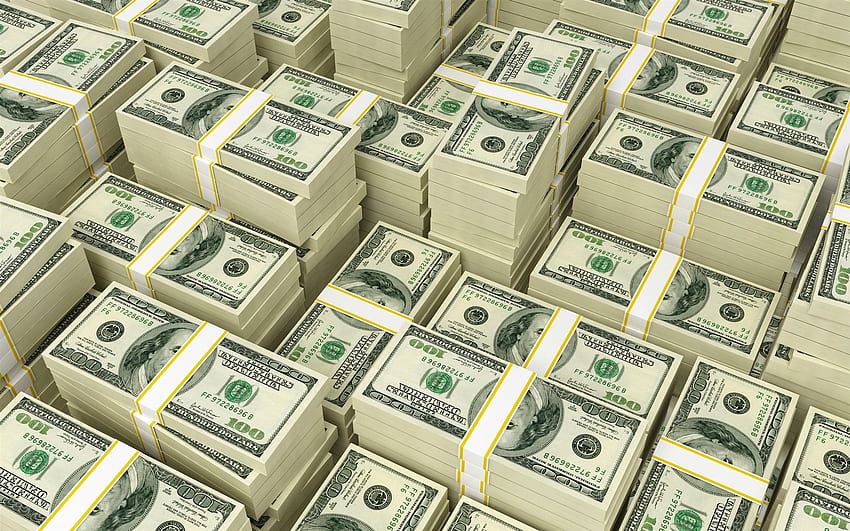 Banyak paket dolar AS, uang, mata uang ,, Uang Internet Wallpaper HD