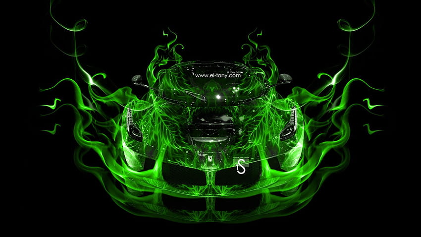 Ferrari Laferrari Green Fire Abstract Car 2013 от Тони [] за вашия мобилен телефон и таблет. Изследвайте Car for Fire. Хладен огън HD тапет