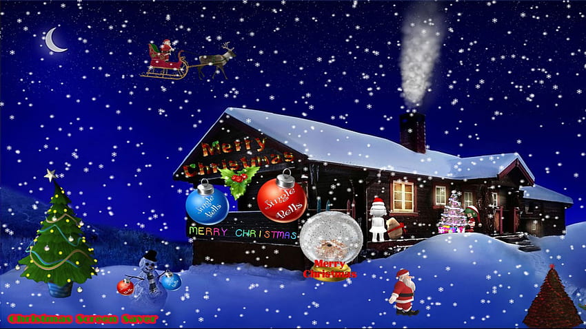 โปรแกรมรักษาหน้าจอคริสต์มาส []: ซอฟต์แวร์ Merry Christmas Dual Screen วอลล์เปเปอร์ HD
