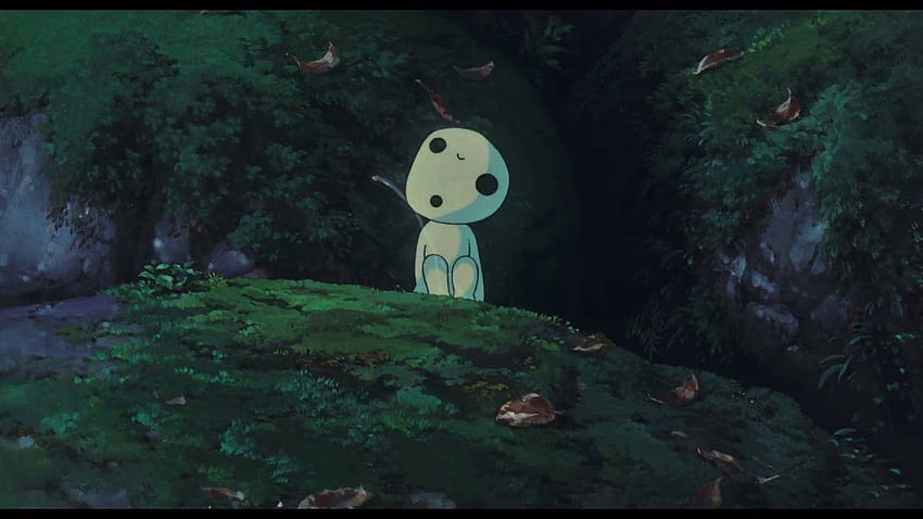 Princesa Mononoke Kodama animado LOOP fondo de pantalla
