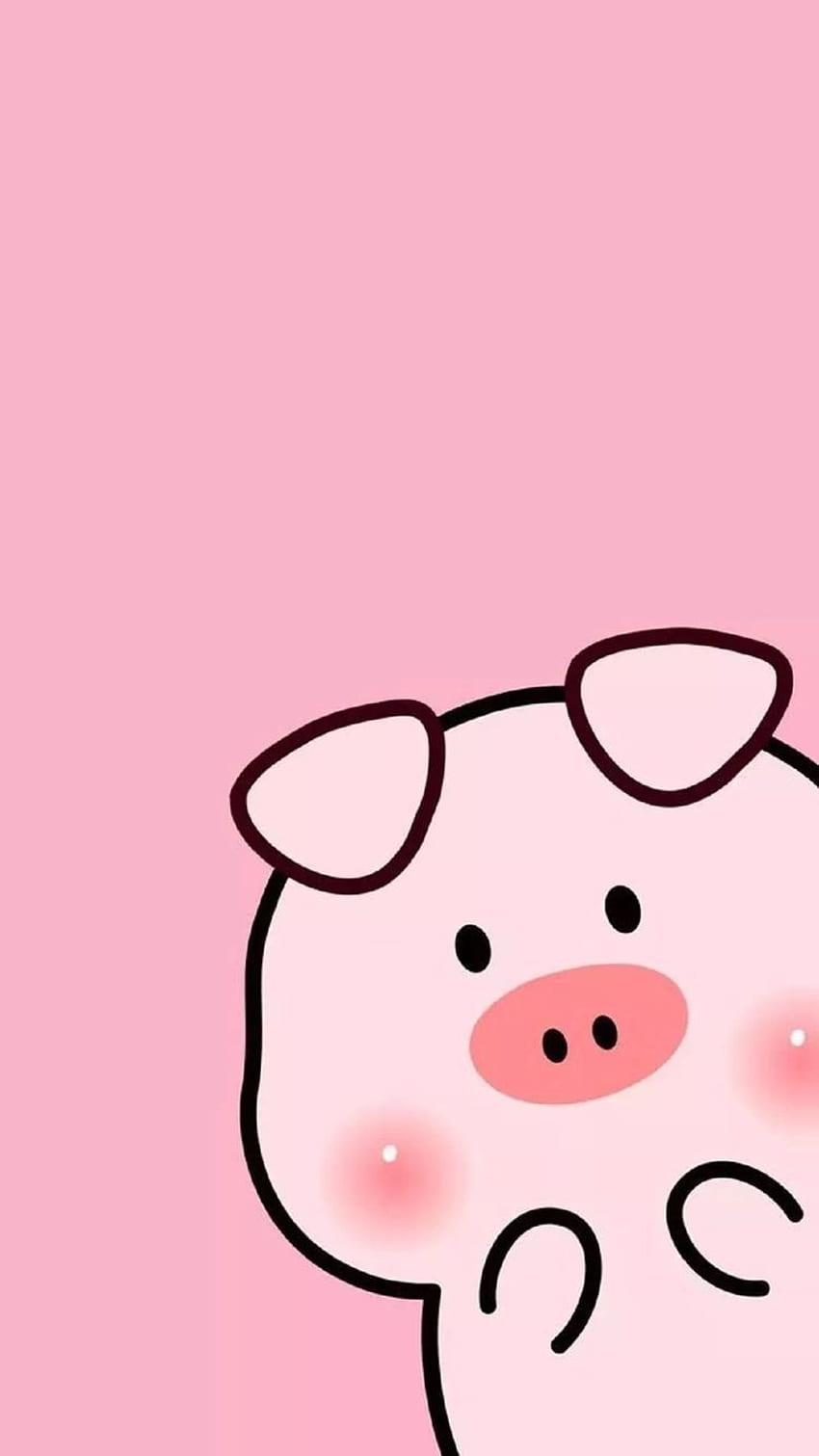 돼지 , 아이폰 귀여운, 귀여운 만화 돼지 HD 전화 배경 화면