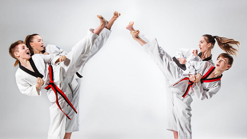 Taekwondo-Kinder HD-Hintergrundbild