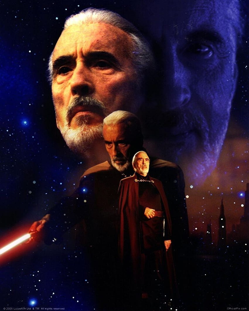CHRISTOPHER LEE Unsigned STAR WARS Lucasfilm Count Dooku. Star wars  artwork, Dark side star wars, Star wars HD phone wallpaper | Pxfuel