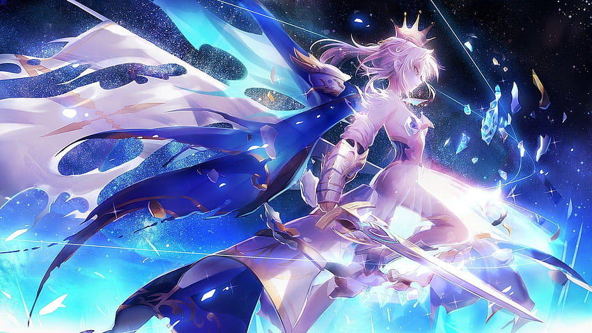 Wallpaper sword, guy, cloak, Saber, Fate / Grand Order, The destiny of a  great campaign, Sengo Muramasa for mobile and desktop, section сёнэн,  resolution 1920x1200 - download