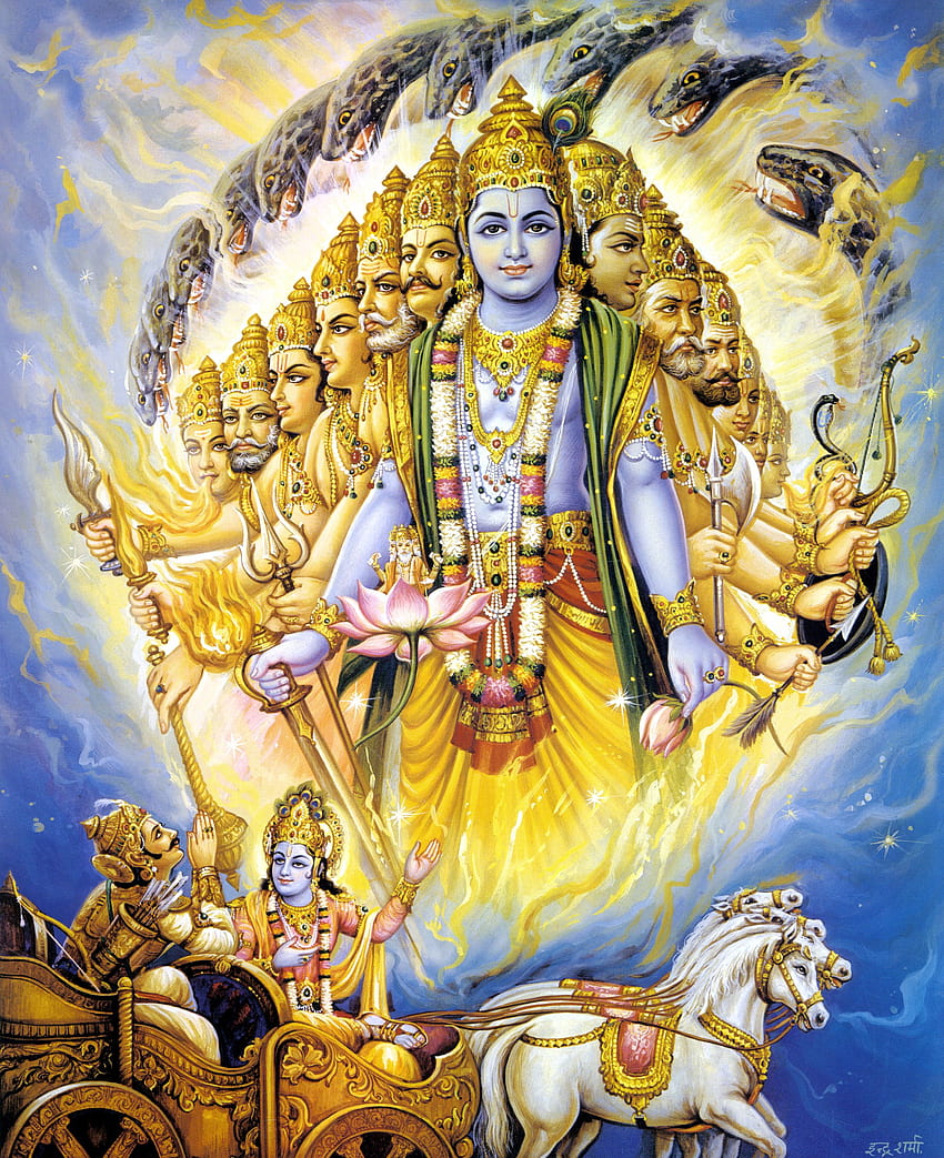 Lord Krishna And Arjuna HD phone wallpaper