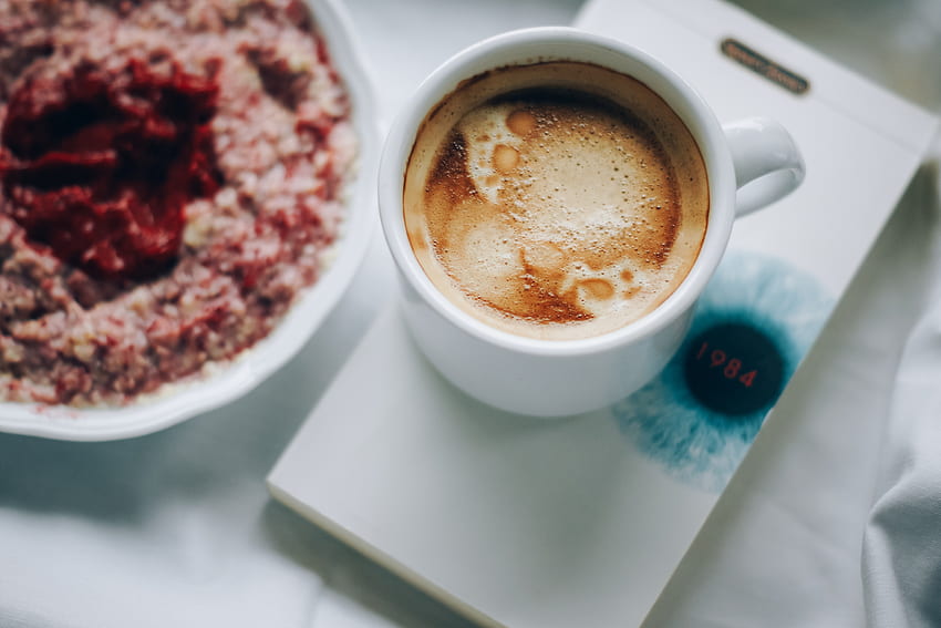 Essen, Kaffee, Schaum, Meerschaum, Frühstück HD-Hintergrundbild