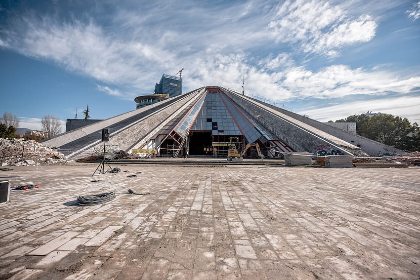 Gallery of Construction Begins on MVRDV's Renovation Project of the Pyramid, a Brutalist Monument in Tirana, Albania HD wallpaper