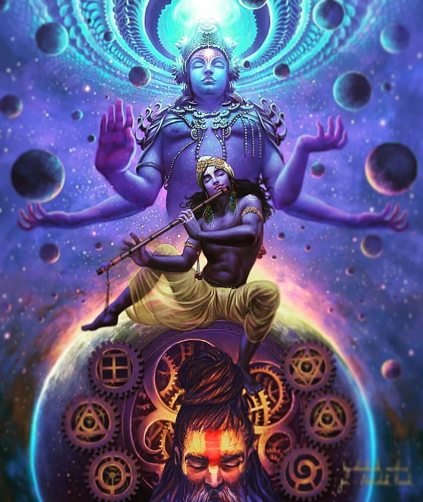 koleksi instagram mimpi yang dalam, Krishna Universe wallpaper ponsel HD