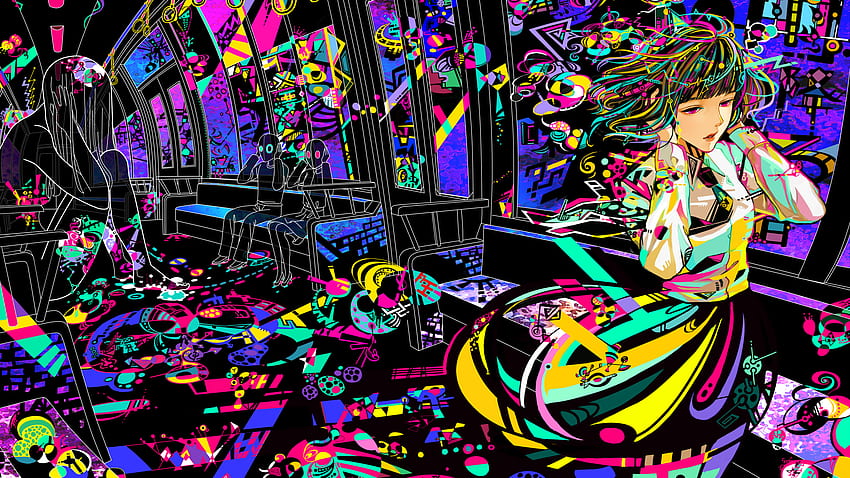 Décharge murale d'anime. Trippy , Fond Trippy, Affiches d'art, Femme Psychédélique Fond d'écran HD