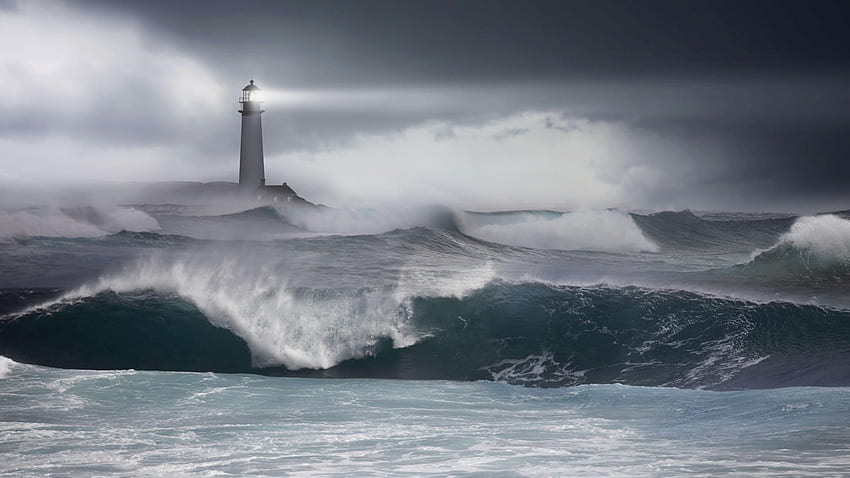 Lighthouse in the storm . Storm , Lighthouse storm, Lighthouse HD wallpaper