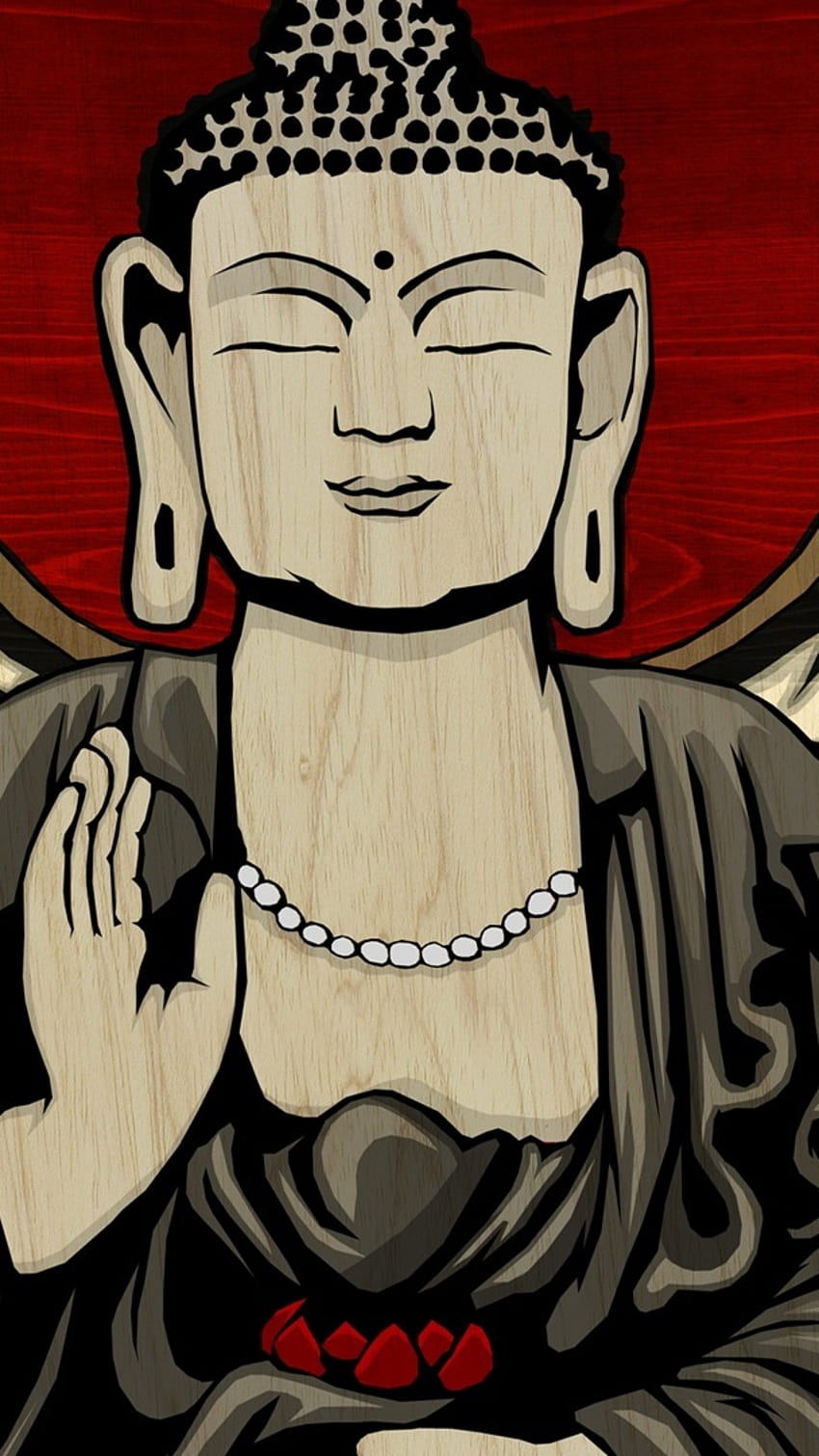 Bhagwan Buddha, Gemälde, Lord Buddha HD-Handy-Hintergrundbild
