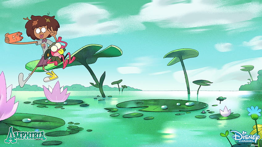Amphibia Anne und Sprig Zoom-Hintergrund. Verbessern Sie Familien-Video-Chats mit diesem Disney Junior Zoom-Hintergrund. POPSUGAR-Familie 12 HD-Hintergrundbild