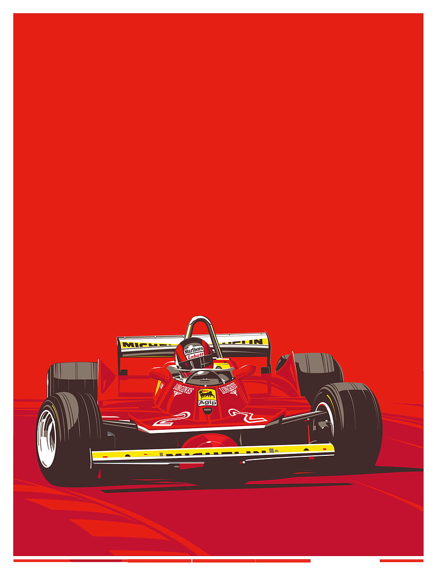 Speedstar Gallery. Motorsport Art, Racing Art, Car Artwork, Gilles Villeneuve HD phone wallpaper