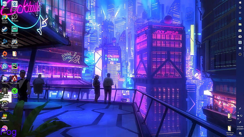 Cyberpunk Synthwave Engine, Neon Alley HD wallpaper