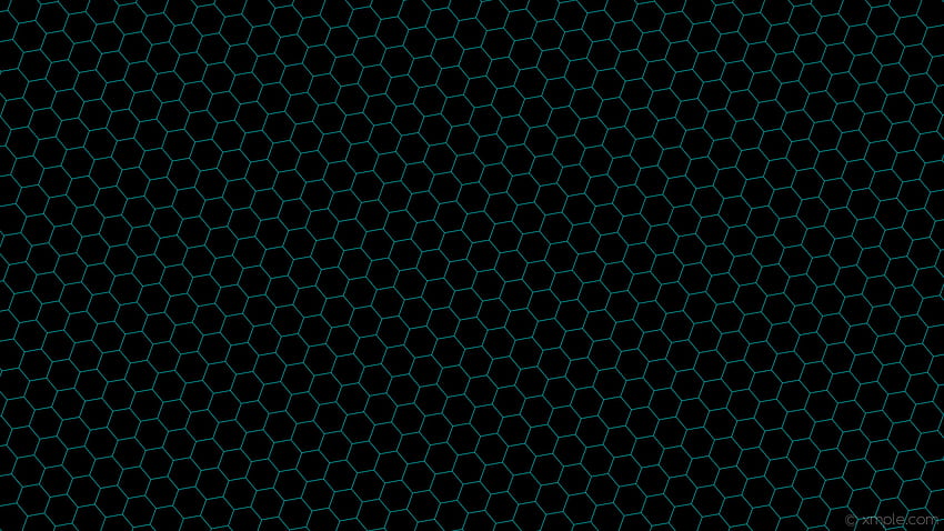 nid d'abeille noir bleu hexagone ruche turquoise foncé Fond d'écran HD