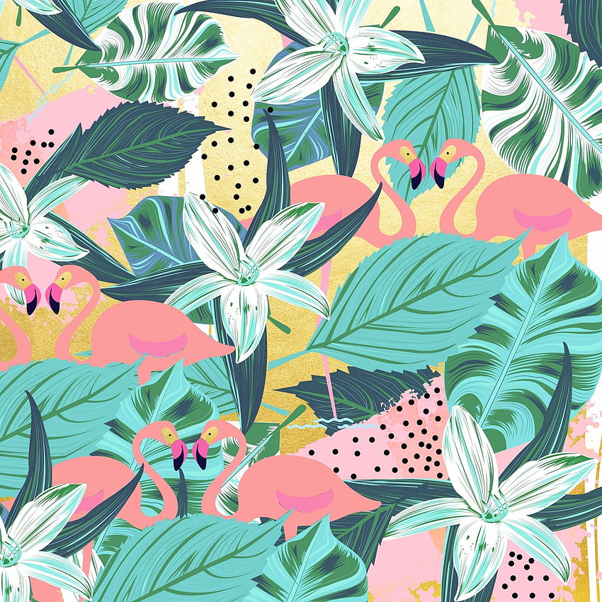 Flamingo Tropical . Tropical art print, Tropical , Flamingo HD phone wallpaper