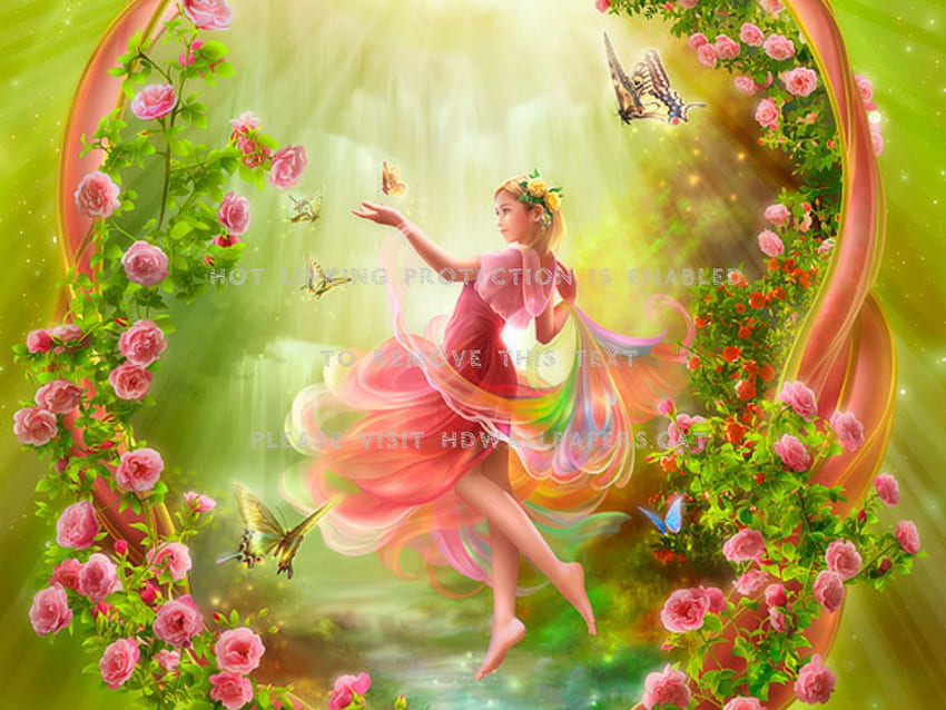 fairy garden princess sprite shu anime HD wallpaper
