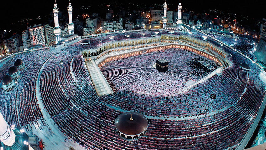 Santuário em torno de Kaaba é chamado Al Masjid Al Haram Mosque Holy, Arábia Saudita papel de parede HD