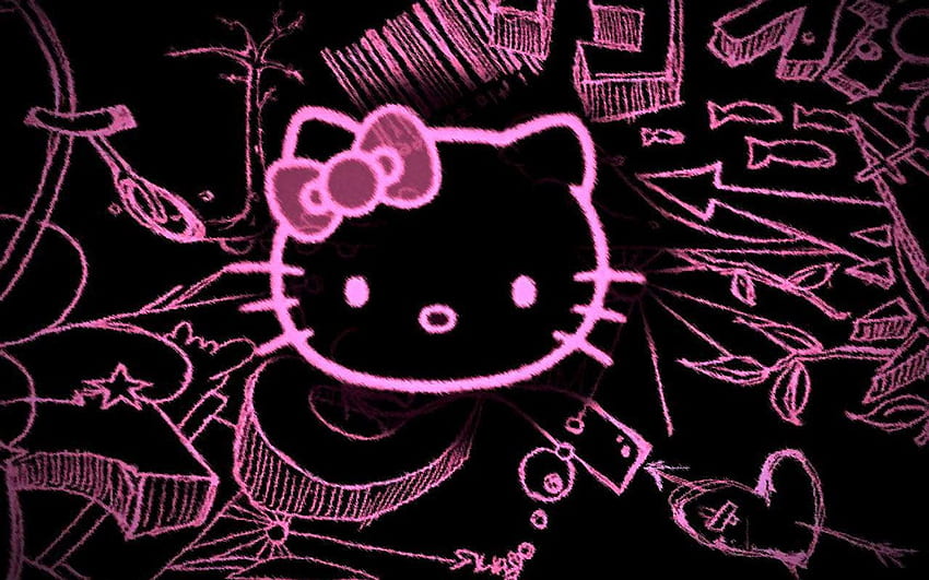 Hello Kitty за мобилен телефон, таблет, компютър и други устройства и wallp. Hello kitty , Emo , Hello kitty , Сладък лаптоп Hello Kitty HD тапет