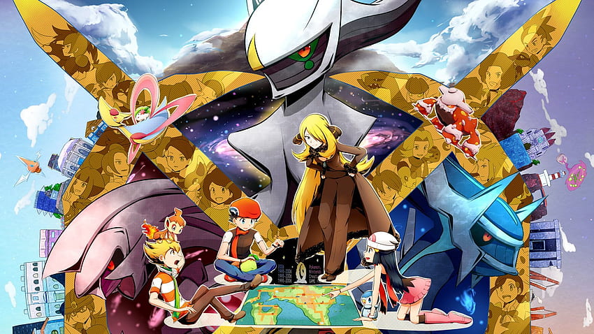 Pokémon Pokémon: Diamante y Perla Arceus (Pokémon) Chimchar (Pokémon) Cynthia (Pokémon) Dawn (Pokémon) Dialga. pokemon perla, pokemon, pokemon diamante y perla fondo de pantalla