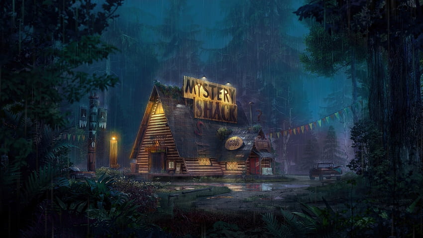 Mystery Shack, Serie, Fantasy, Hütte, Mystery HD-Hintergrundbild