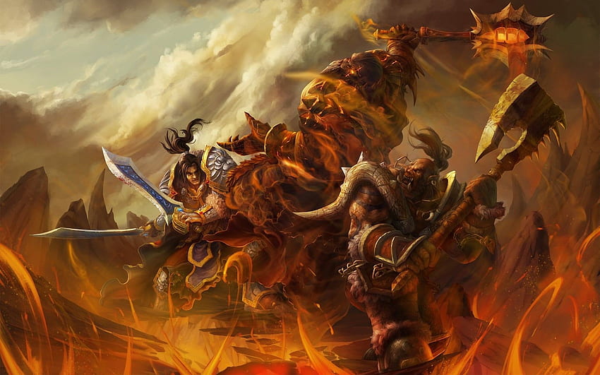Warcraft, Deathwing, Garrosh Hellscream, King Varian - World Of Warcraft Warrior Arka Planı - & Arkaplan, Varian Wrynn HD duvar kağıdı