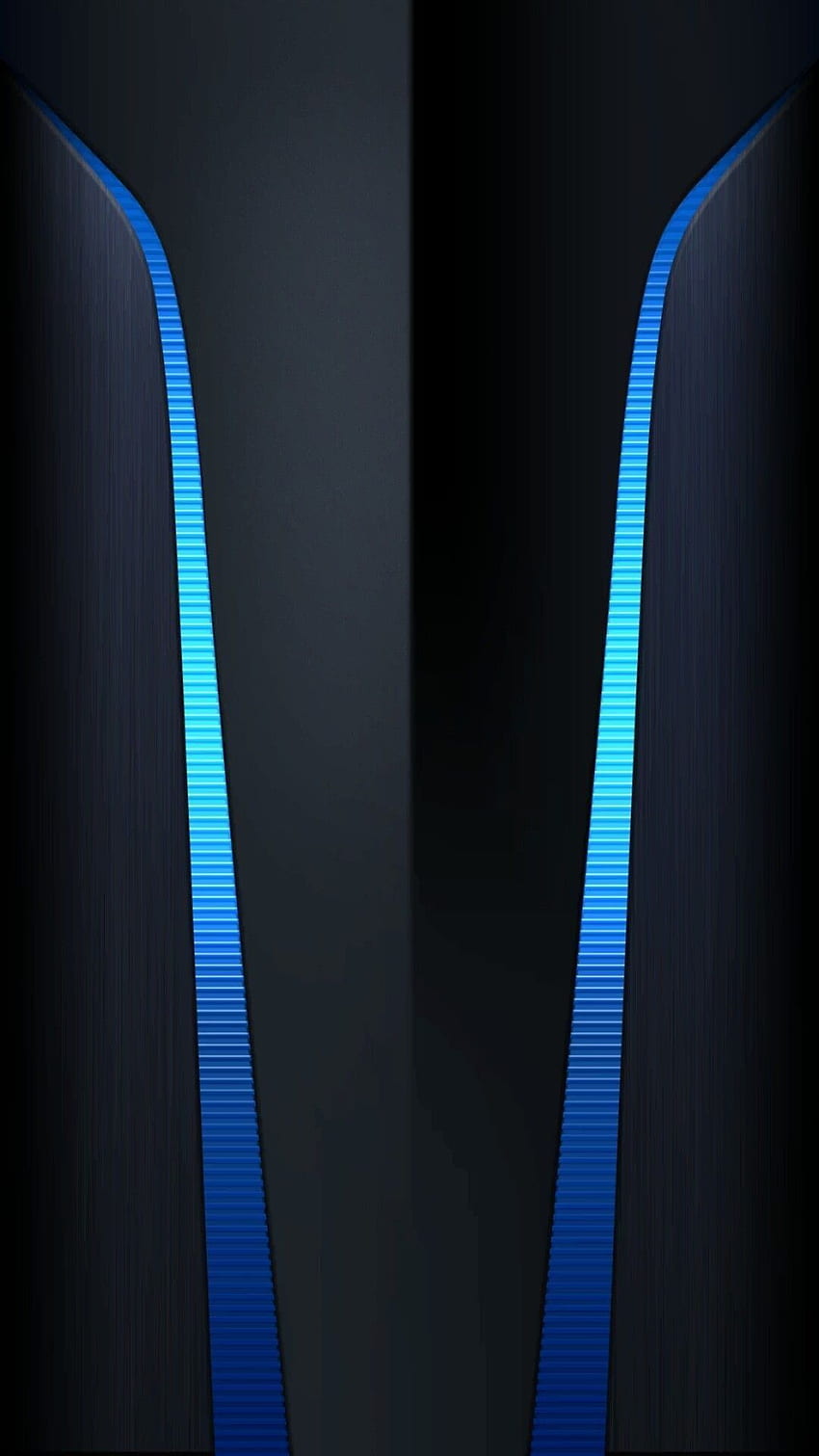 抽象的な青と白。 黒の電話、Android、白い iphone の背景、クールな黒とネオン ブルー HD電話の壁紙