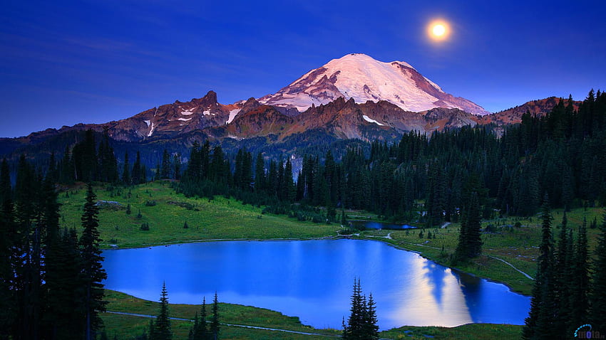 Национален парк Mount Rainier HD тапет