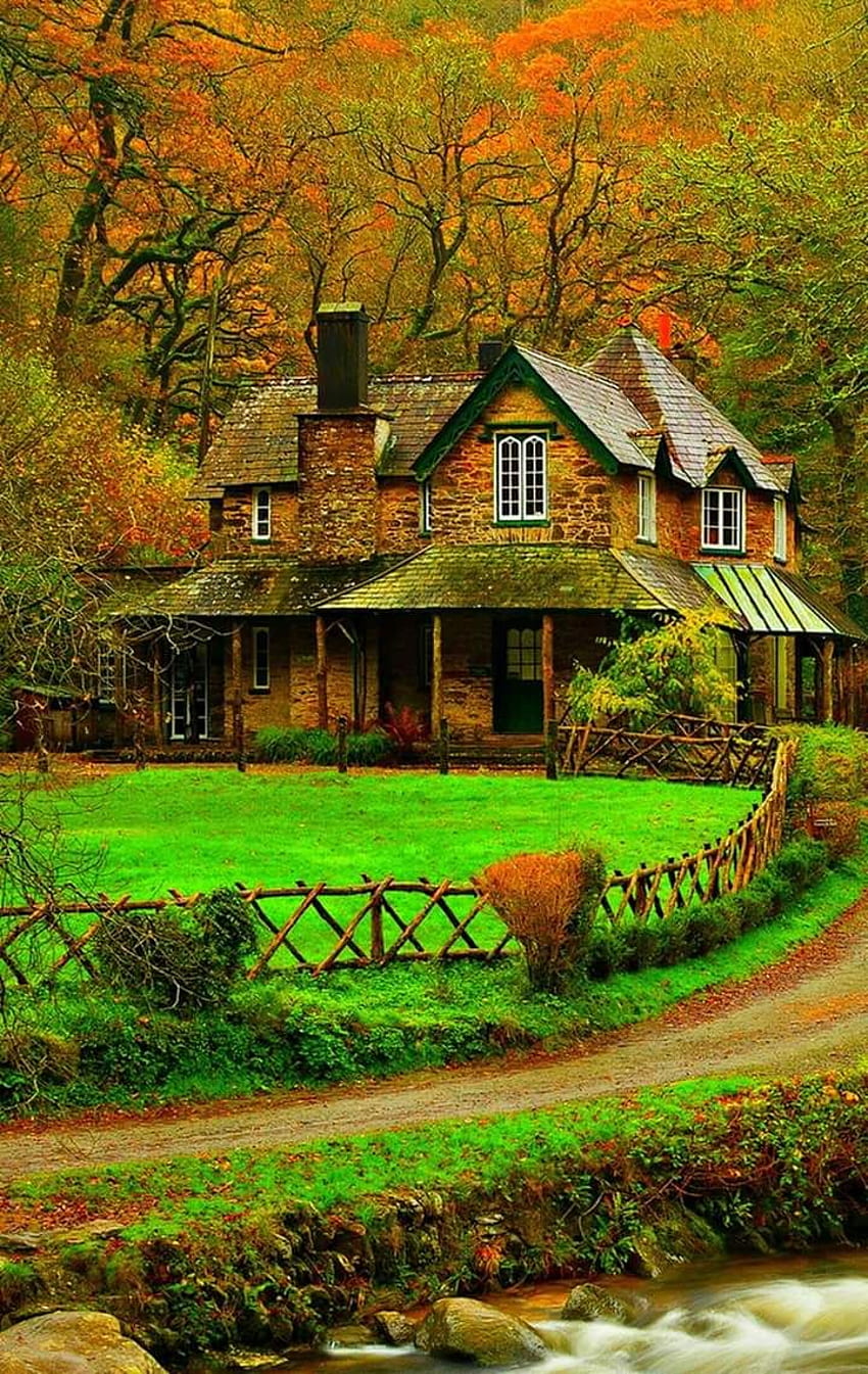Imgur: 인터넷에서 가장 멋진. 아름다운 장소, 아름다운 풍경, 가을 풍경, 오래된 집 HD 전화 배경 화면