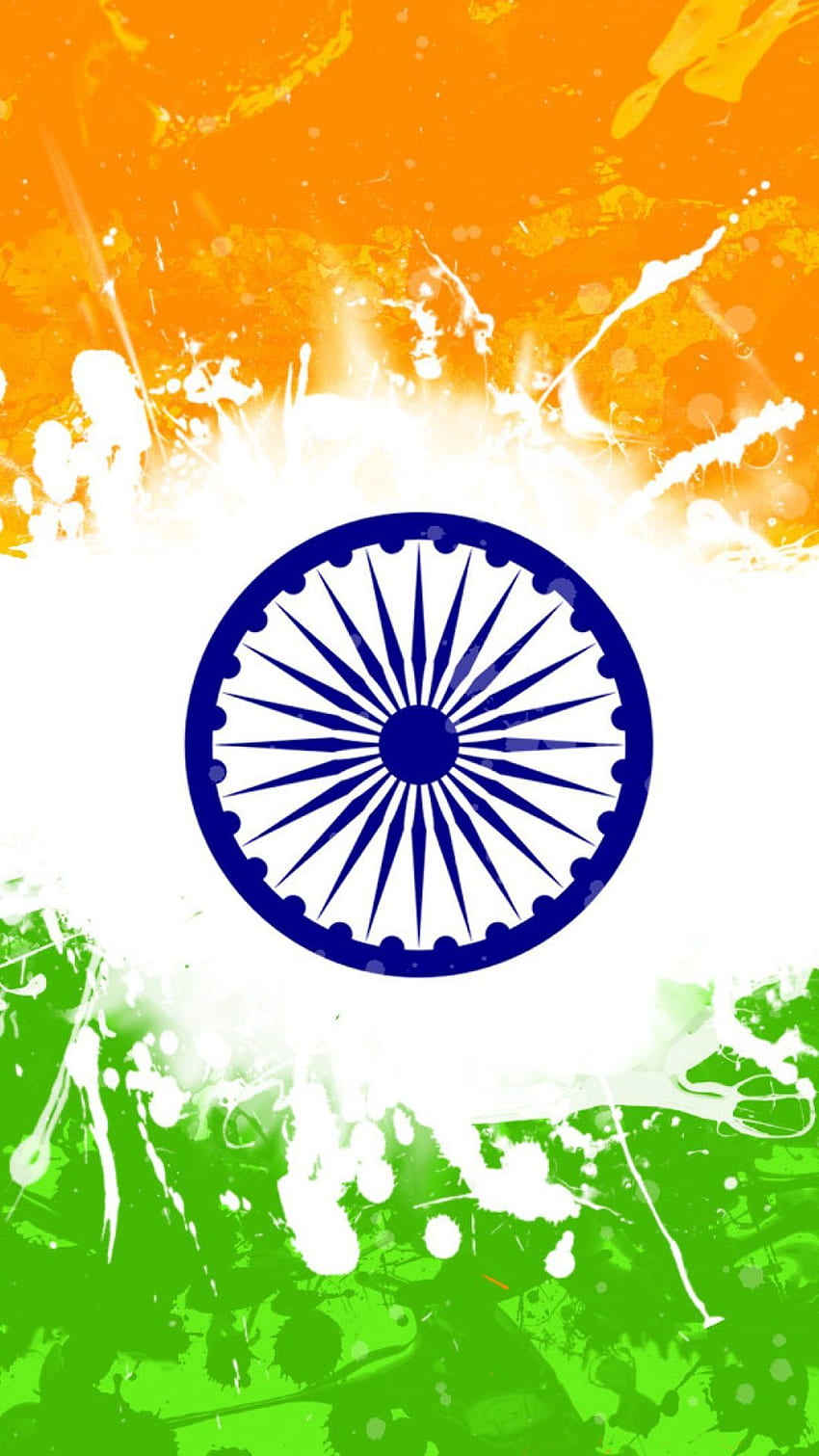 India Flag for Mobile Phone 11 of 17 - Tricolour India Flag - . . High Resolution . Indian flag , India flag, art HD phone wallpaper