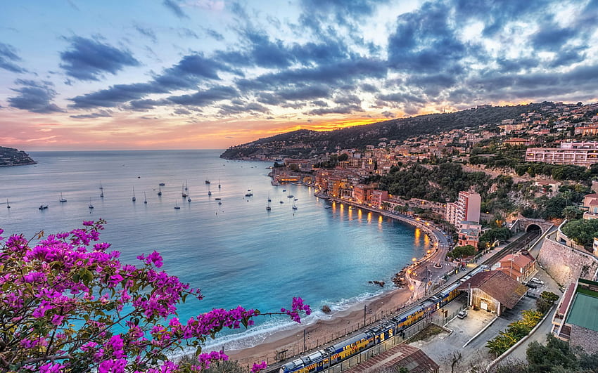 French Riviera, France Coast HD wallpaper