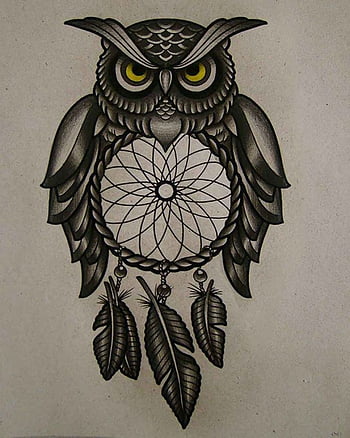 Búho vectorizado by P4tuzo  Owl tattoo chest Owl neck tattoo Tribal owl  tattoos