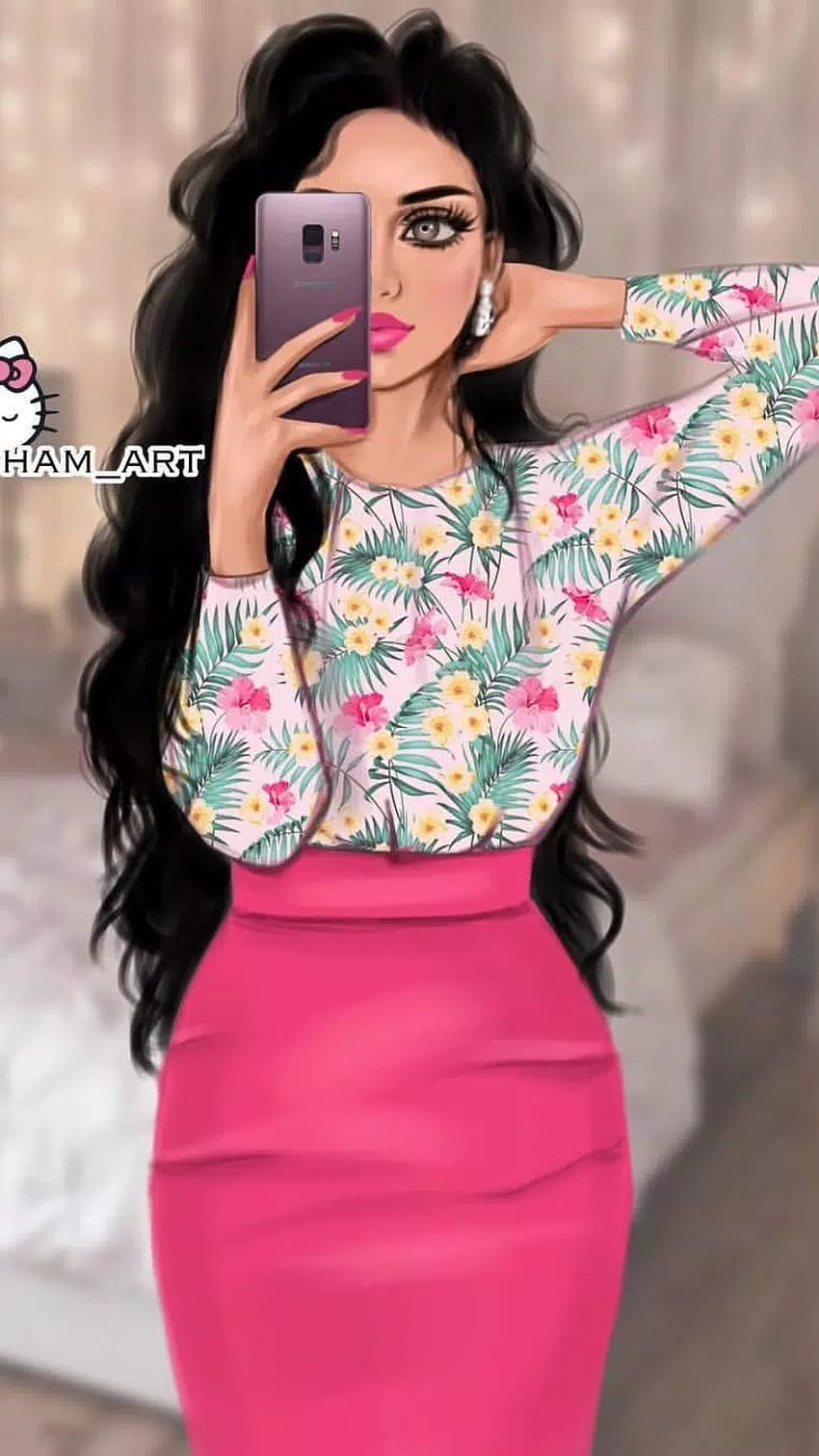 Girly M, Adorable Cartoon HD phone wallpaper | Pxfuel