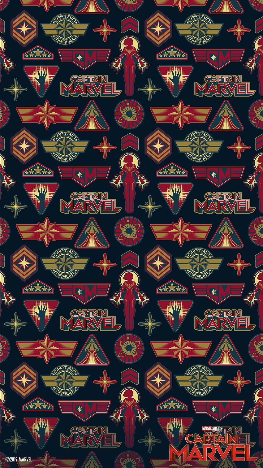 Captain Marvel Mobile . Disney Malaysia Love Marvel? Check out our Sortable Avenge. Marvel comics , Marvel background, Marvel comics vintage, Marvel Pattern HD phone wallpaper