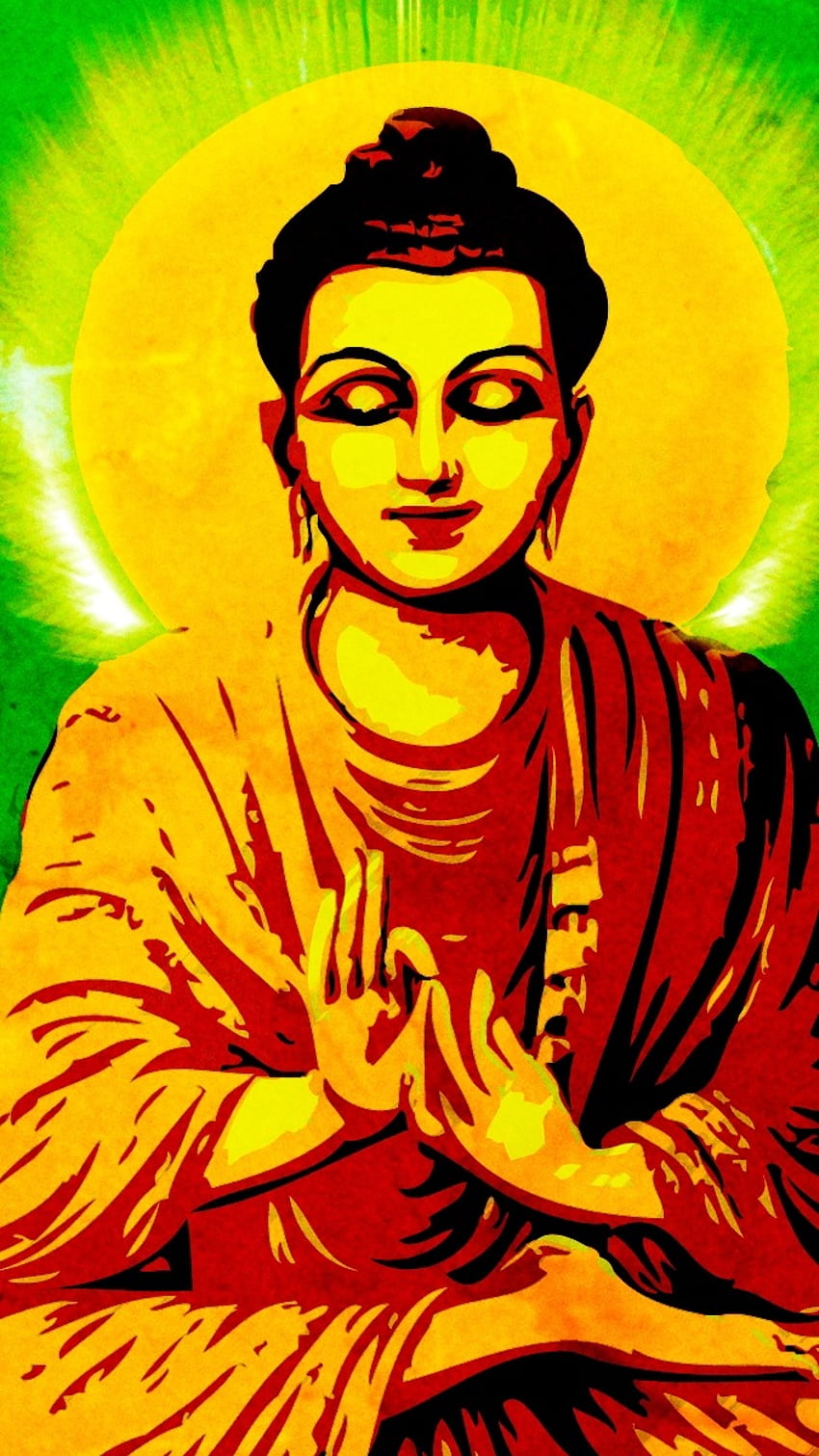 Bhagwan Buddha, Lord Buddha, Beautiful Painting HD phone wallpaper