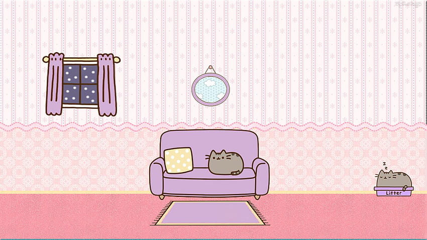 Unicorn Pusheen Cat, Pink Pusheen HD wallpaper