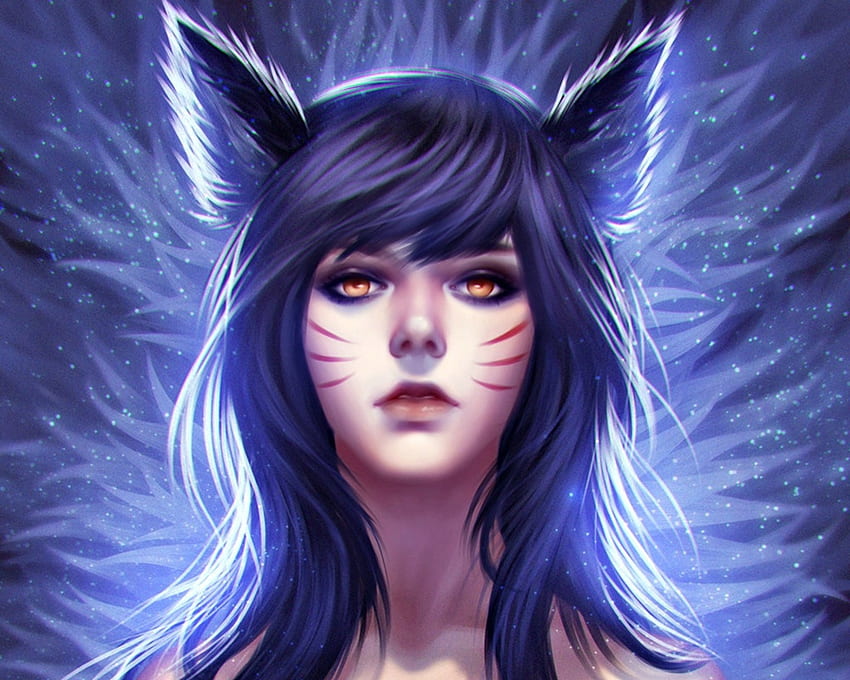 2. Ahri and girl with blue hair - Pinterest - wide 1