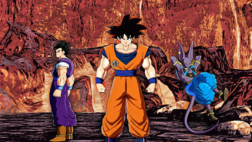 Goku, Gohan y Beerus: dragonballfighterz, Goku luchando contra Beerus fondo  de pantalla | Pxfuel